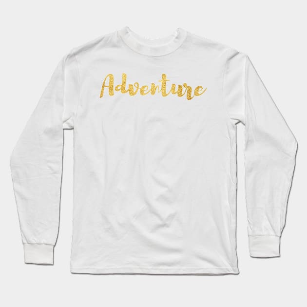 Adventure in Gold Long Sleeve T-Shirt by Seven Mustard Seeds